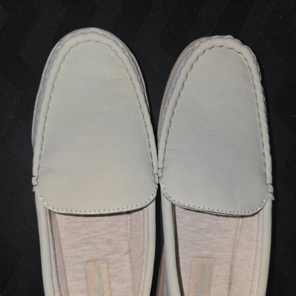 MySlippers by MyPillow; Moccasin Slippers, Women size 9, Light Green - Picture 1 of 5